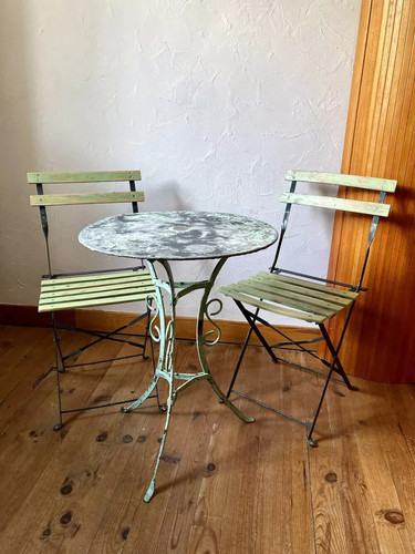 Ensemble bistrot ancien fer - ancien,
