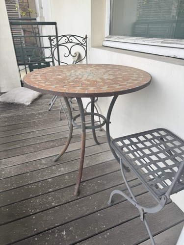 Table fer forgé chaises - forgé,