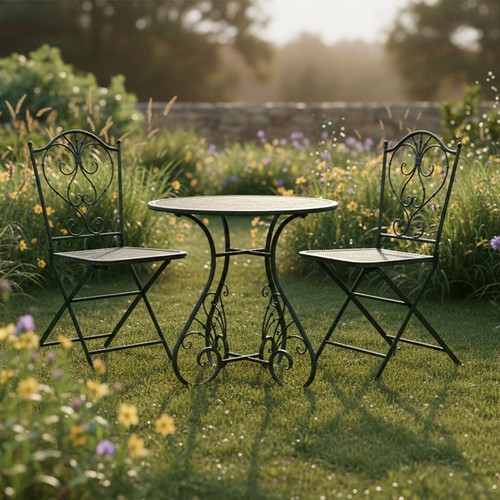 Ensemble table chaises en - table,