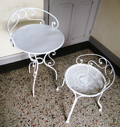 Table chaise fer - en,